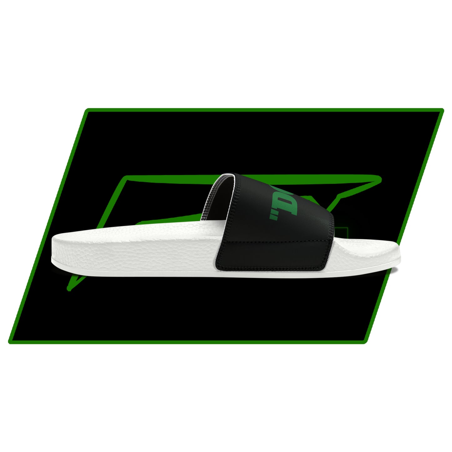 Dudda$ "Forest" Black Slides (Mens)