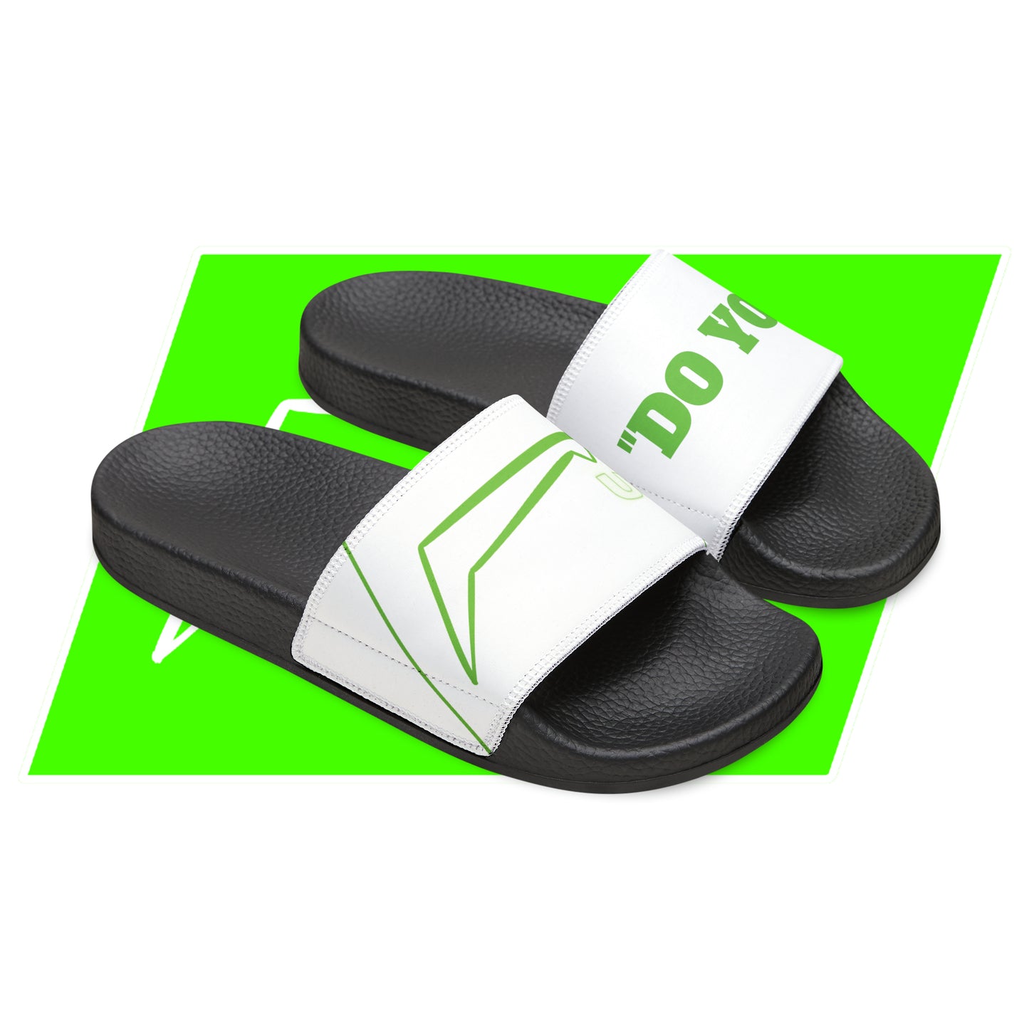 Dudda$ "Icy Lime" Slides (Mens)