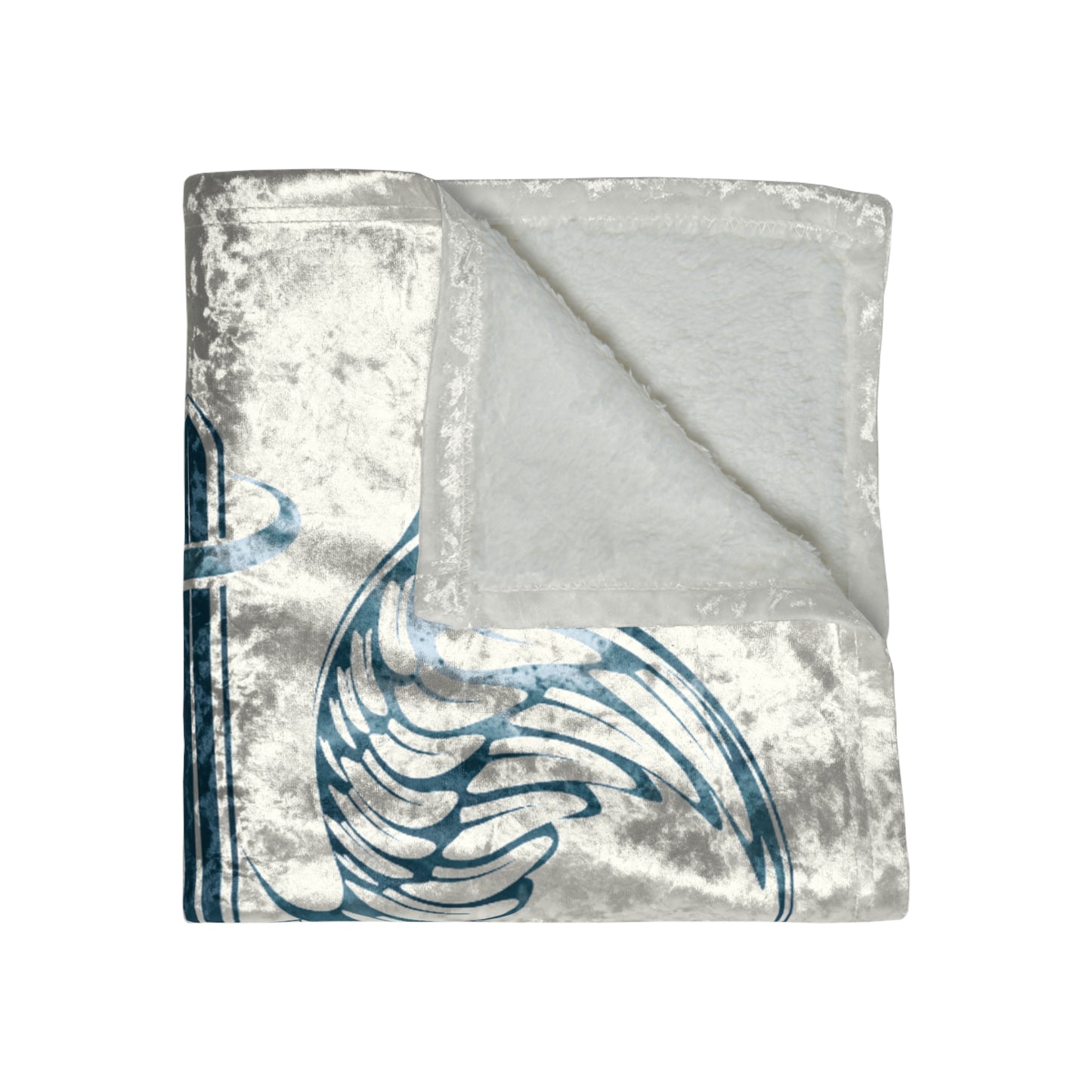 Dudda$ L.I.L "Stargazer-White" Crushed Velvet Blanket