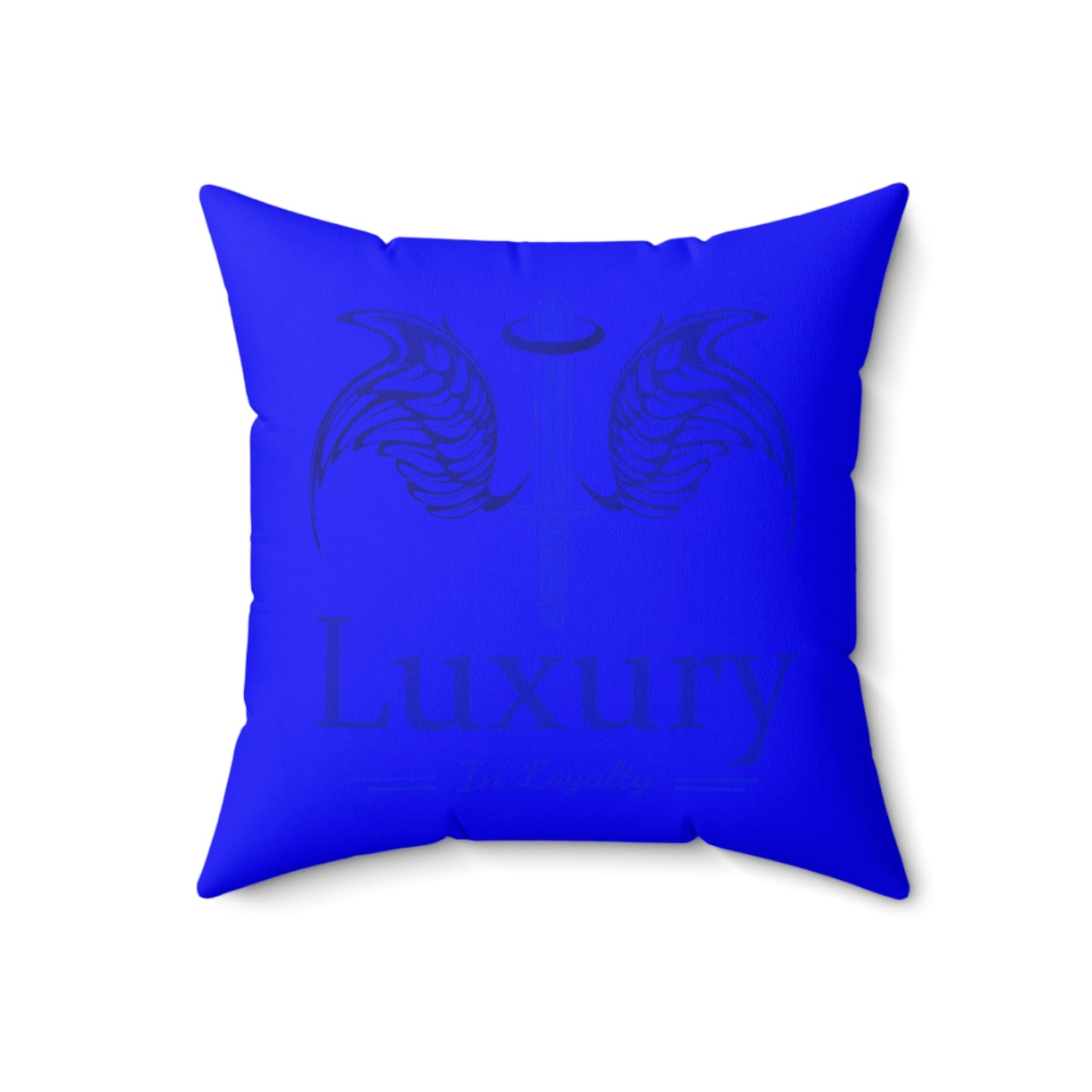Dudda$ L.I.L "Big Blue" Spun Polyester Square Pillow