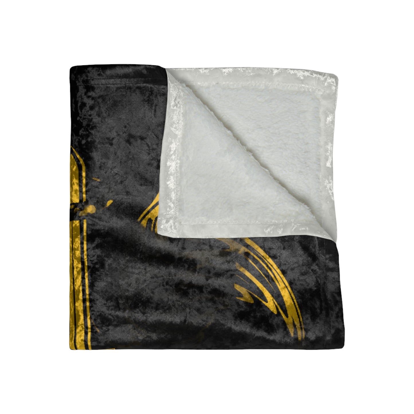 Dudda$ L.I.L "Lemonade-Black2" Crushed Velvet Blanket