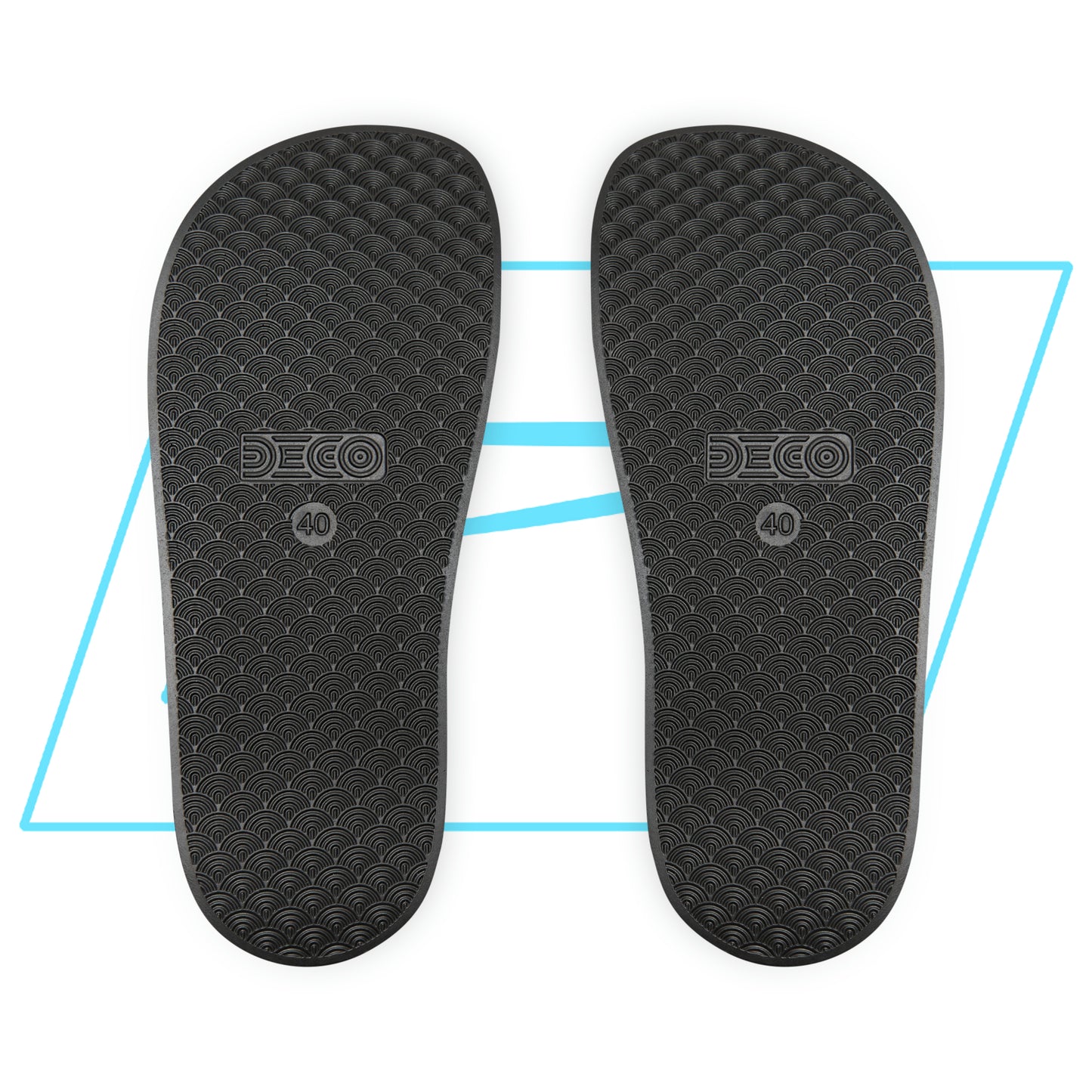 Dudda$ "NC Blue" White Slides (Mens)