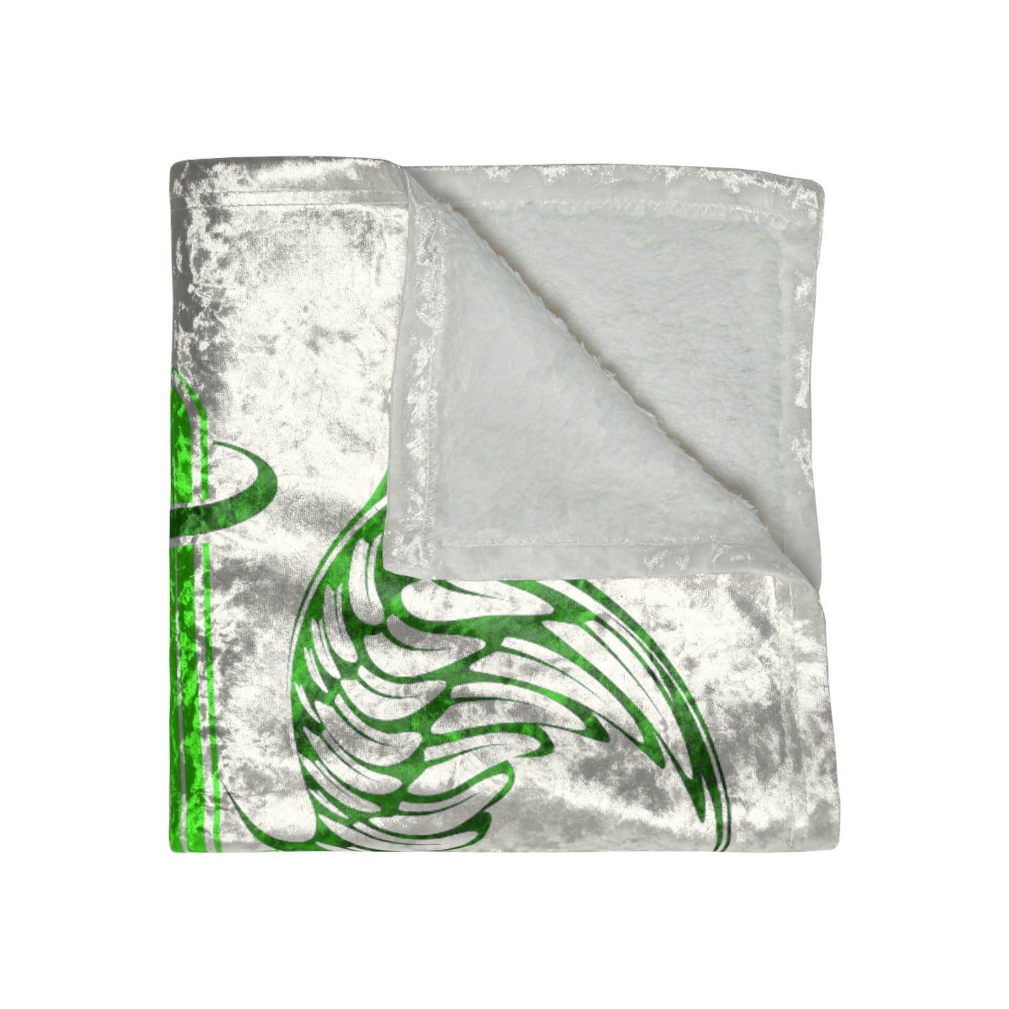 Dudda$ L.I.L "Icy Lime" Crushed Velvet Blanket