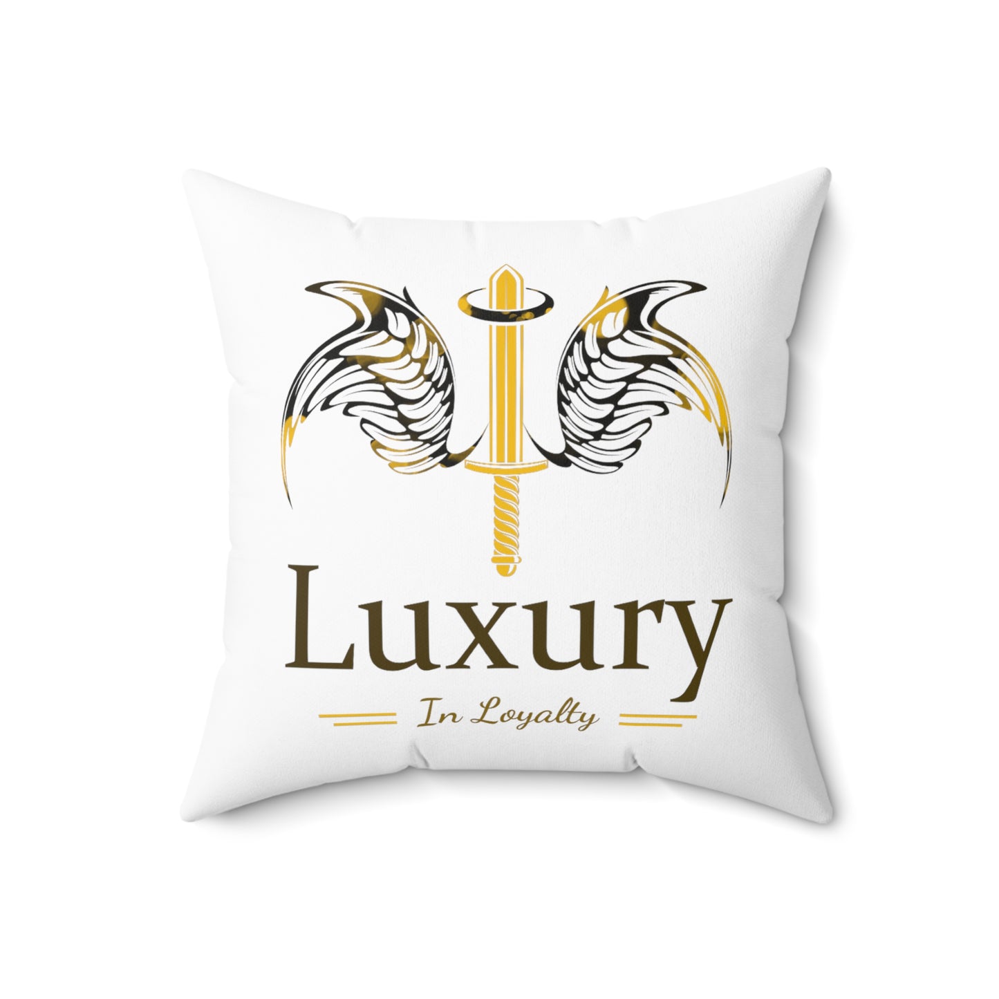 Dudda$ L.I.L "Lemon Frost" Spun Polyester Square Pillow