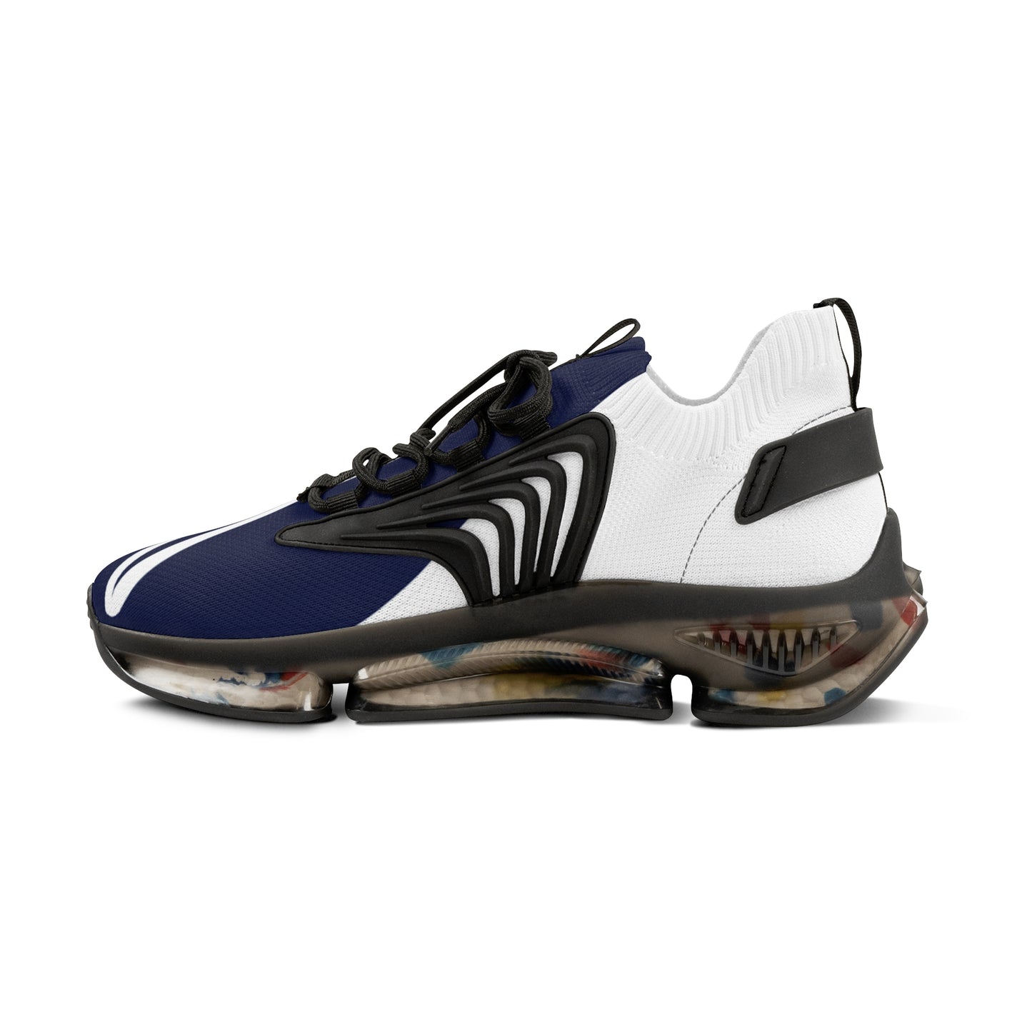 Dudda$ "Navy" White 1's