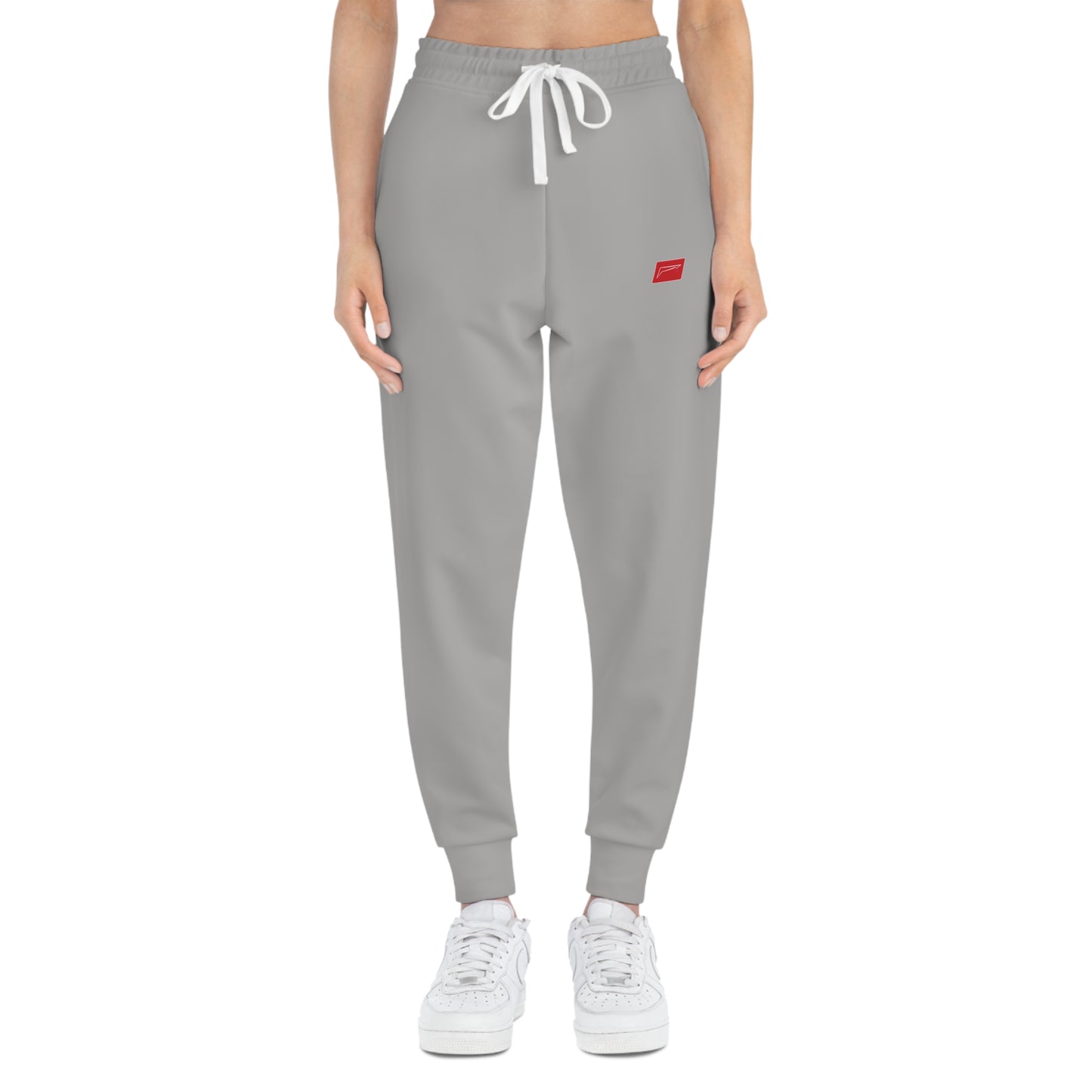 Dudda$ "Cardinal-Light Grey" Athletic Joggers