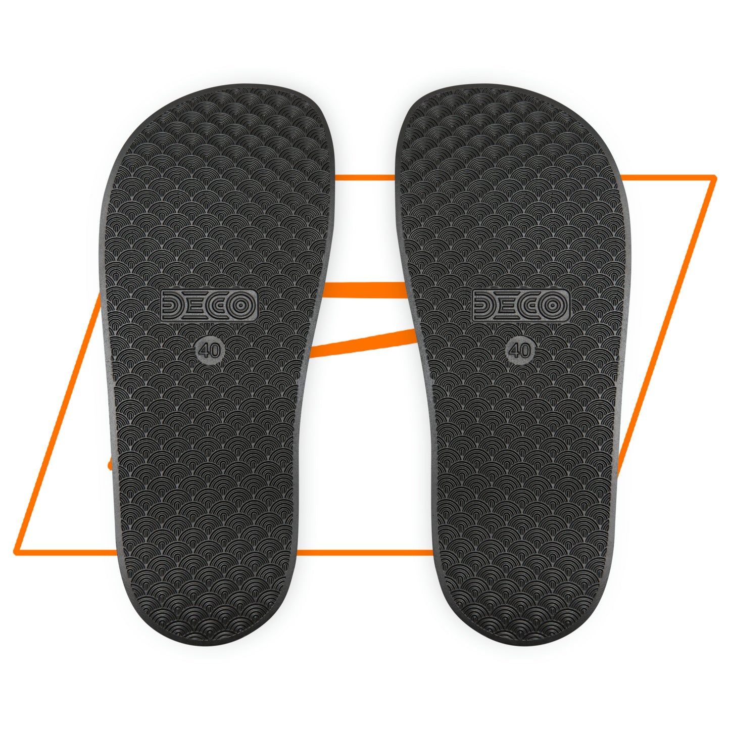 Dudda$ "Icy Orange" Slides (Mens)