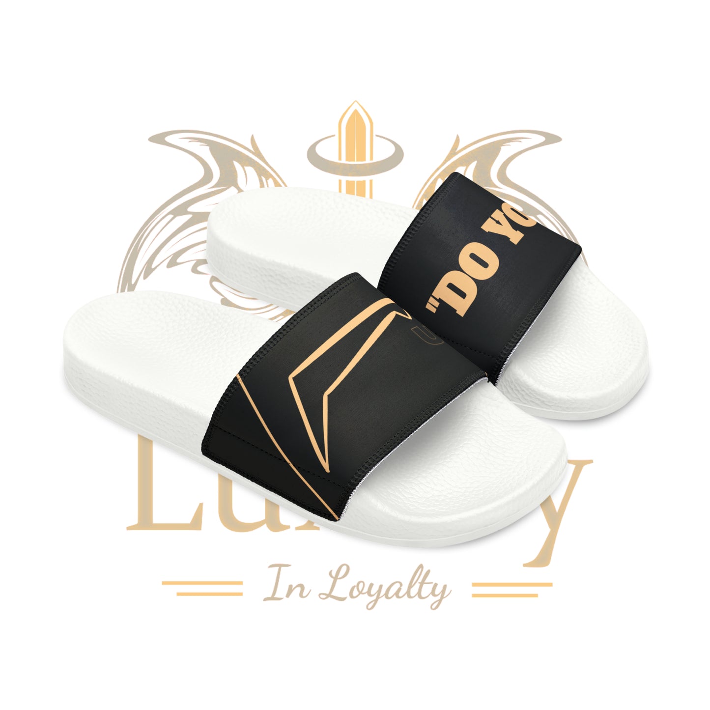 Dudda$ "Beach Brown" Black Slides (Mens)