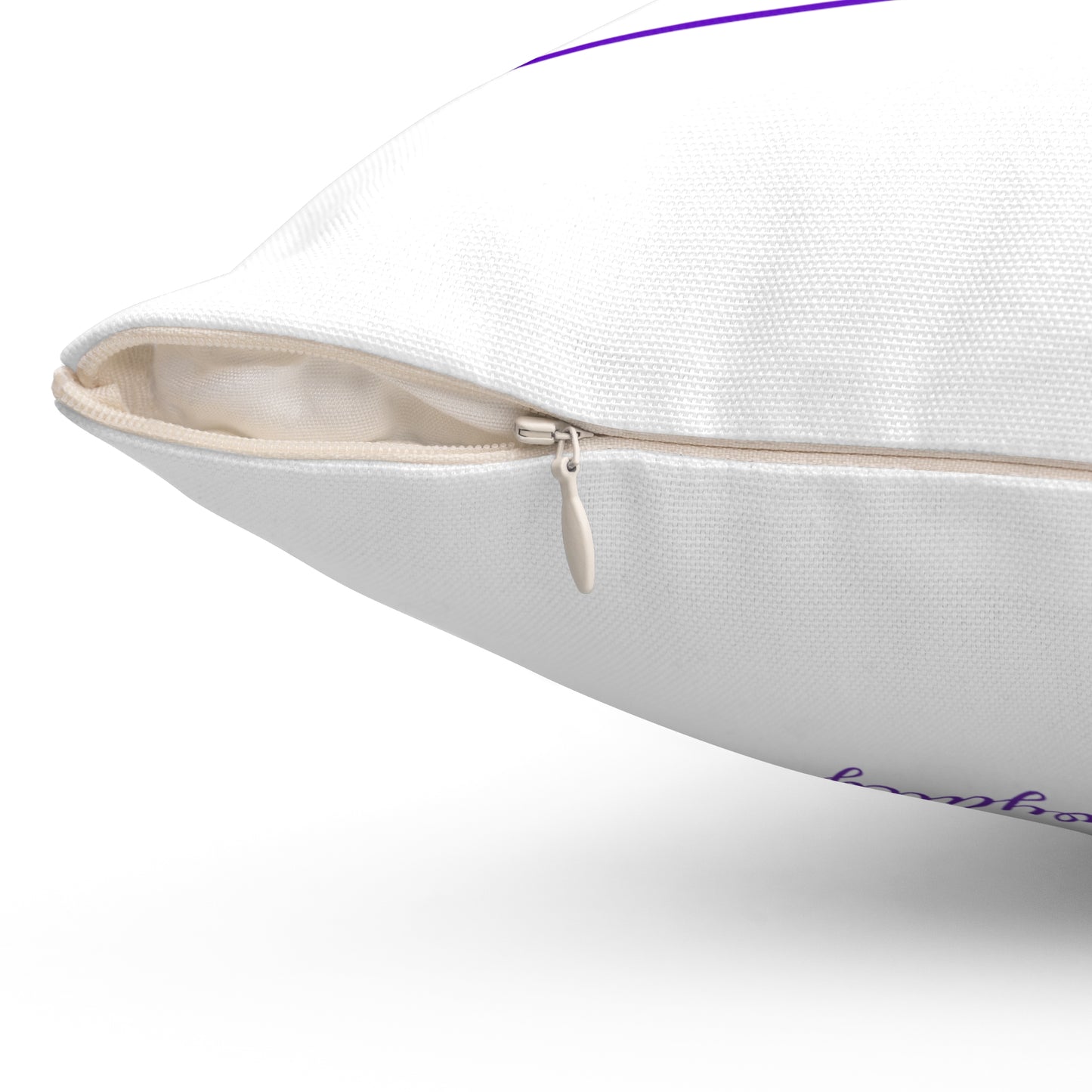Dudda$ L.I.L "White Grape" Spun Polyester Square Pillow