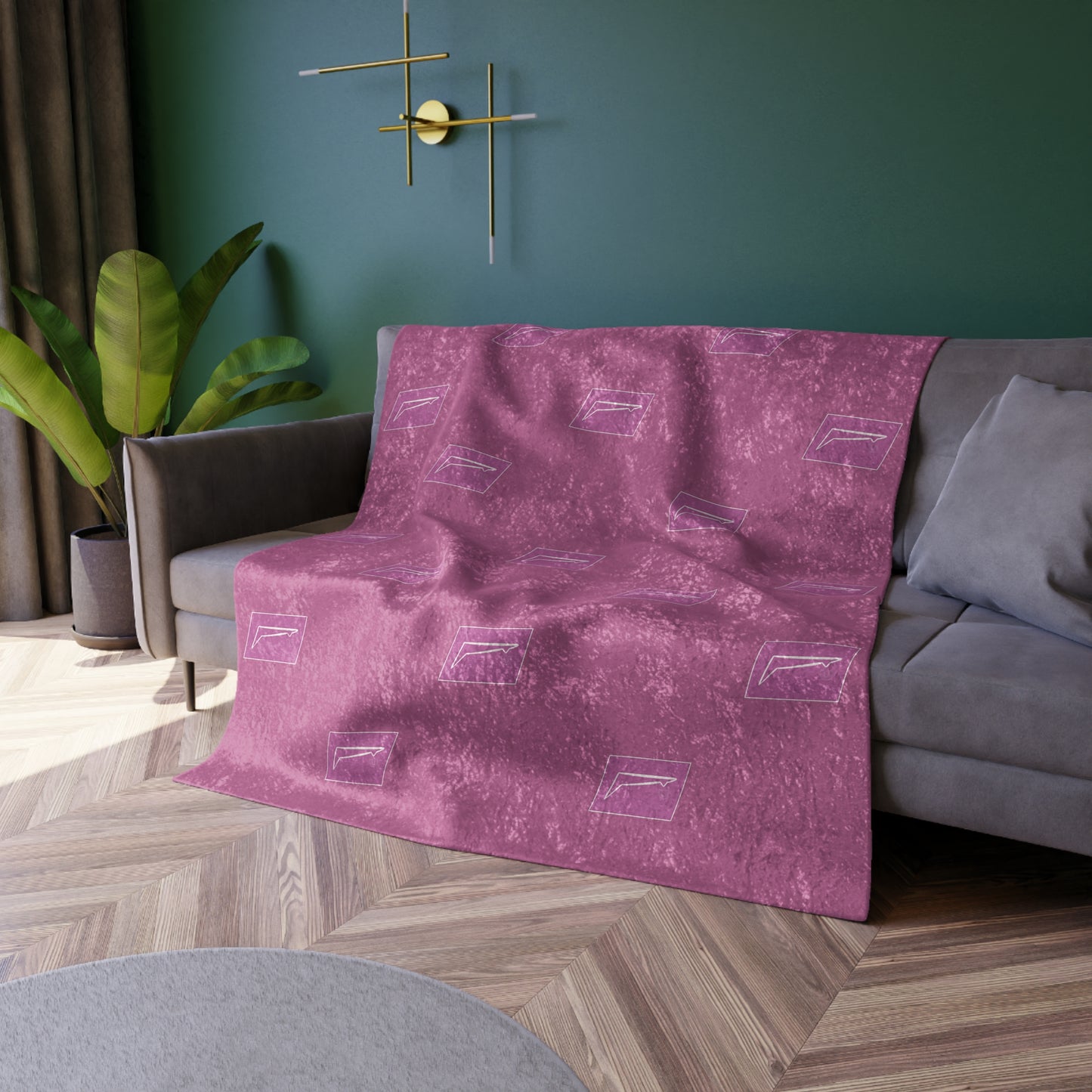 Dudda$ "Barbie Pink" Crushed Velvet Blanket