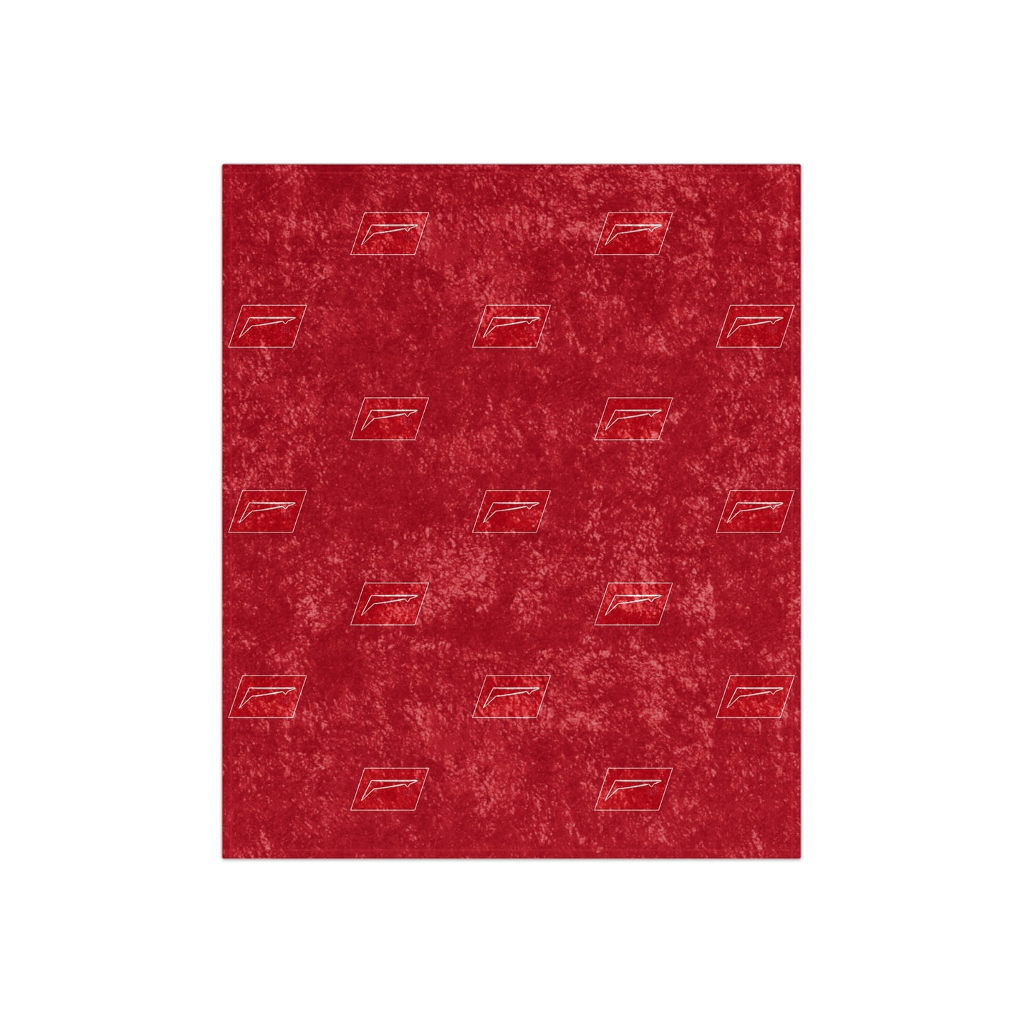 Dudda$ "Cardinal" Crushed Velvet Blanket