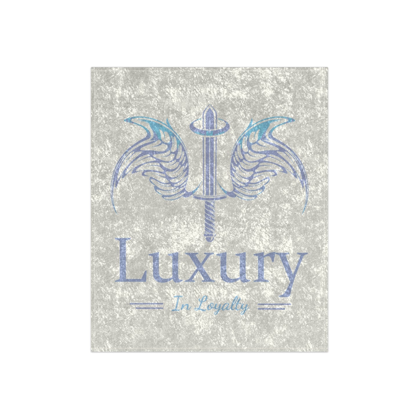 Dudda$ L.I.L "Violet-White" Crushed Velvet Blanket