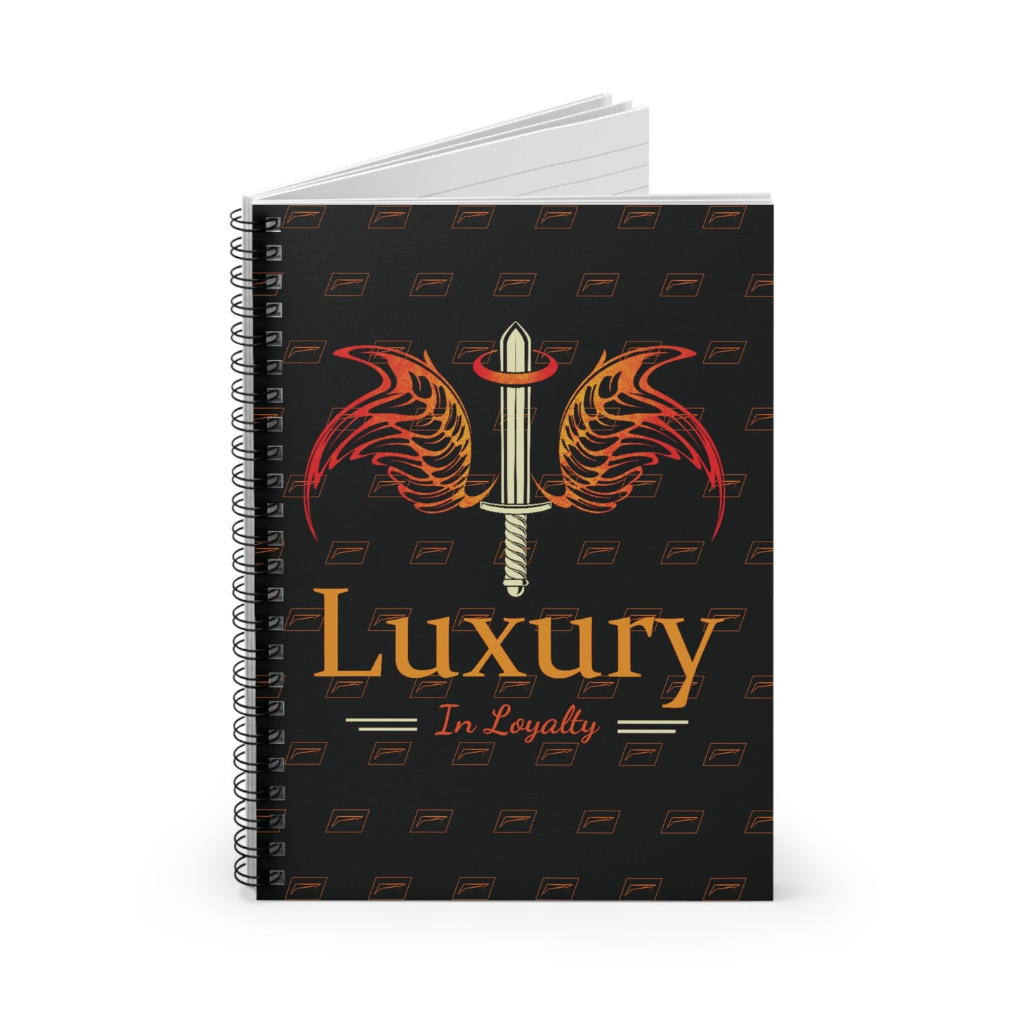 Dudda$ L.I.L "Florida Orange-Black" Spiral Notebook - Ruled Line