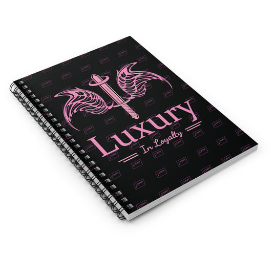 Dudda$ L.I.L "Barbie Pink-Black" Spiral Notebook - Ruled Line