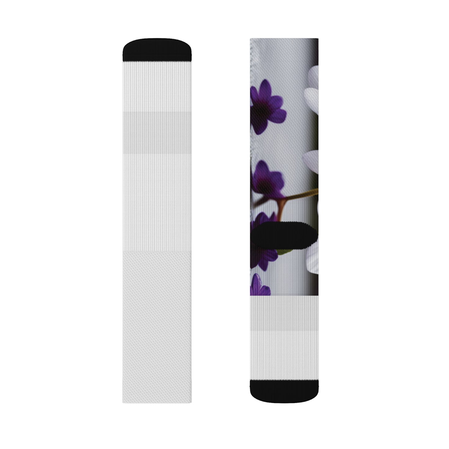 Dudda$ "Violet" White Do You Socks