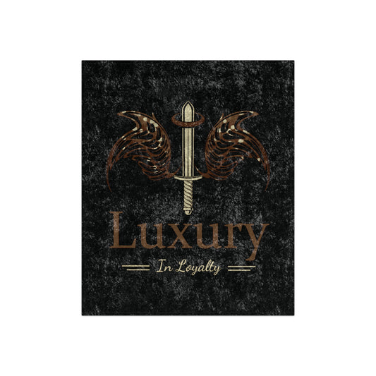 Dudda$ L.I.L "Brownie-Black" Crushed Velvet Blanket