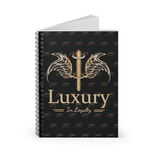 Dudda$ L.I.L "Beach Brown-Black" Spiral Notebook - Ruled Line