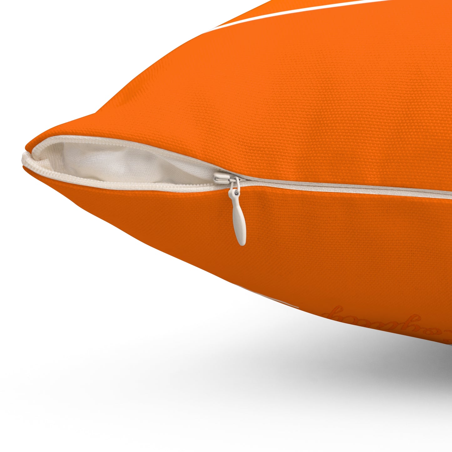 Dudda$ L.I.L "Summer Orange" Spun Polyester Square Pillow