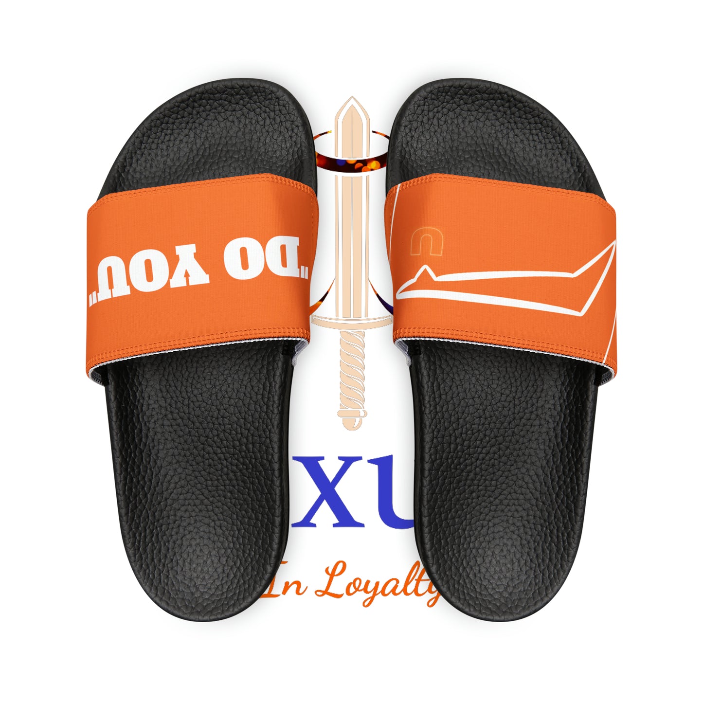 Dudda$ "Summer Orange" Slides (Mens)