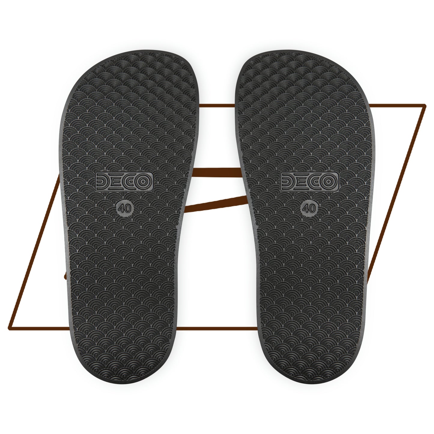 Dudda$ "Brownie" White Slides (Mens)