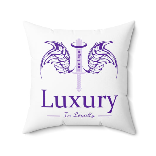 Dudda$ L.I.L "White Grape" Spun Polyester Square Pillow