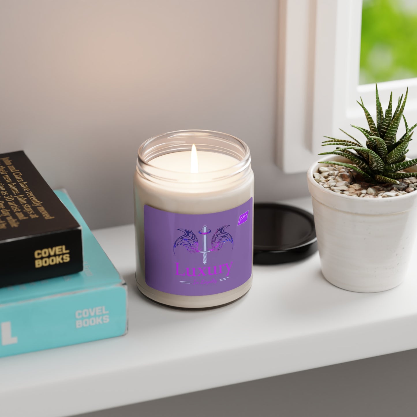 Dudda$ L.I.L White Sage + Lavender Scented Soy Candle, 9oz