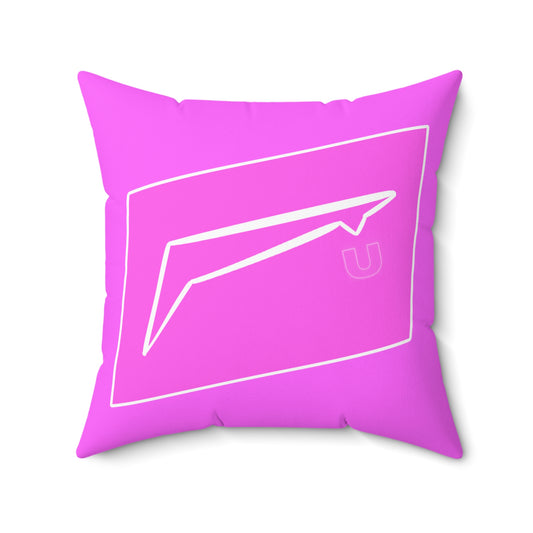 Dudda$ L.I.L "Barbie Pink" Spun Polyester Square Pillow