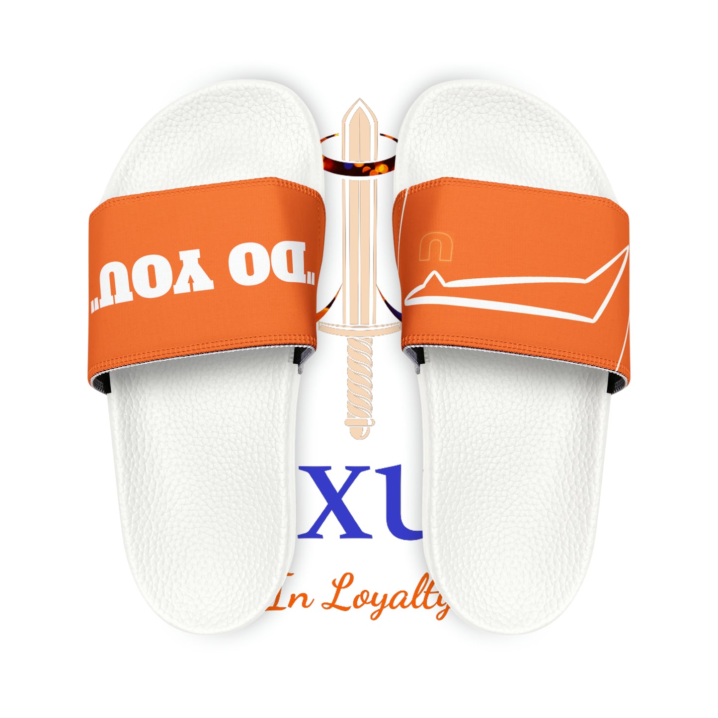 Dudda$ "Summer Orange" Slides (Mens)