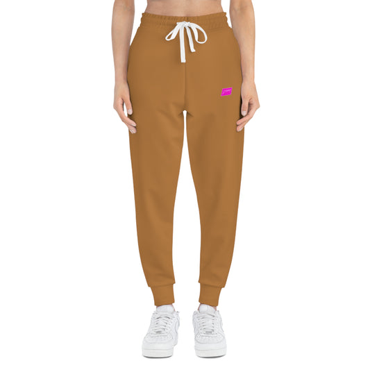 Dudda$ "Pink Heat-Brown" Athletic Joggers