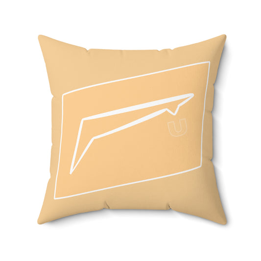 Dudda$ L.I.L "Beach Brown" Spun Polyester Square Pillow