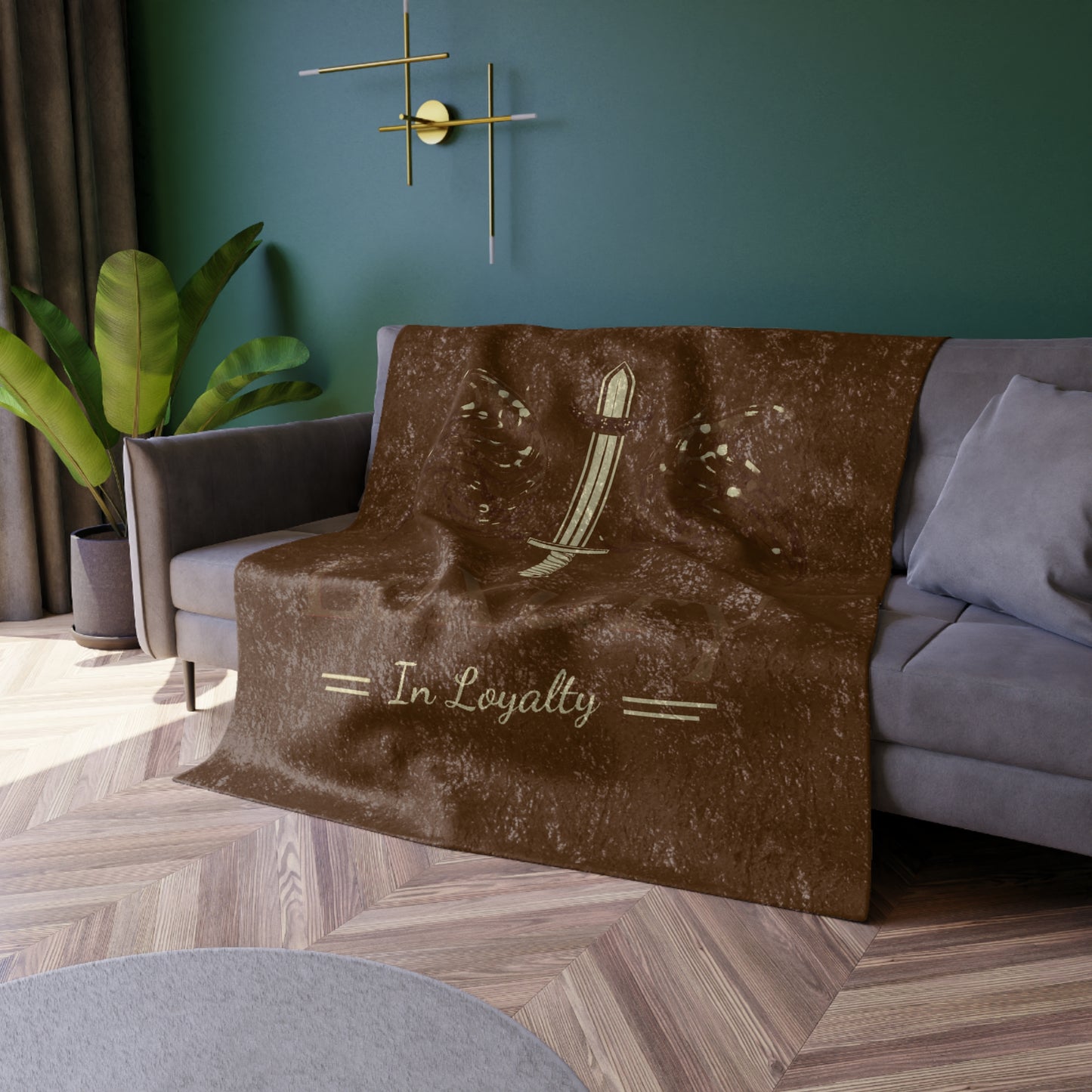 Dudda$ L.I.L "Brownie" Crushed Velvet Blanket