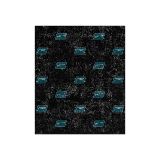 Dudda$ "Stargazer-Black" Crushed Velvet Blanket