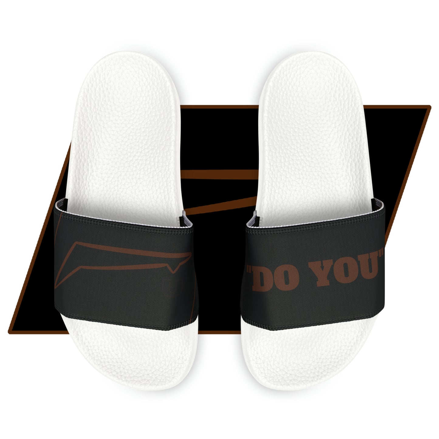 Dudda$ "Brownie" Black Slides (Mens)