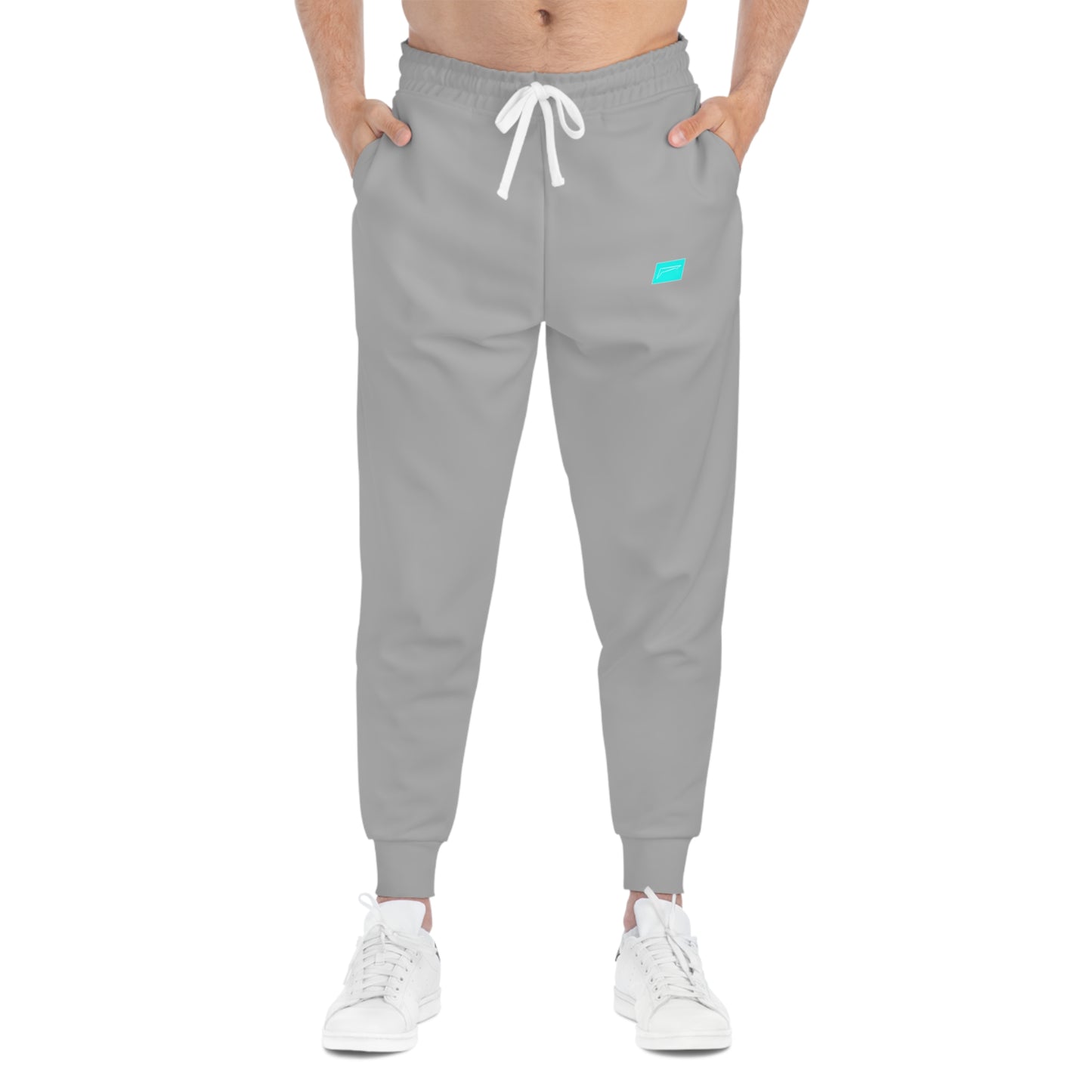 Dudda$ "Lightning Blue-Light Grey" Athletic Joggers