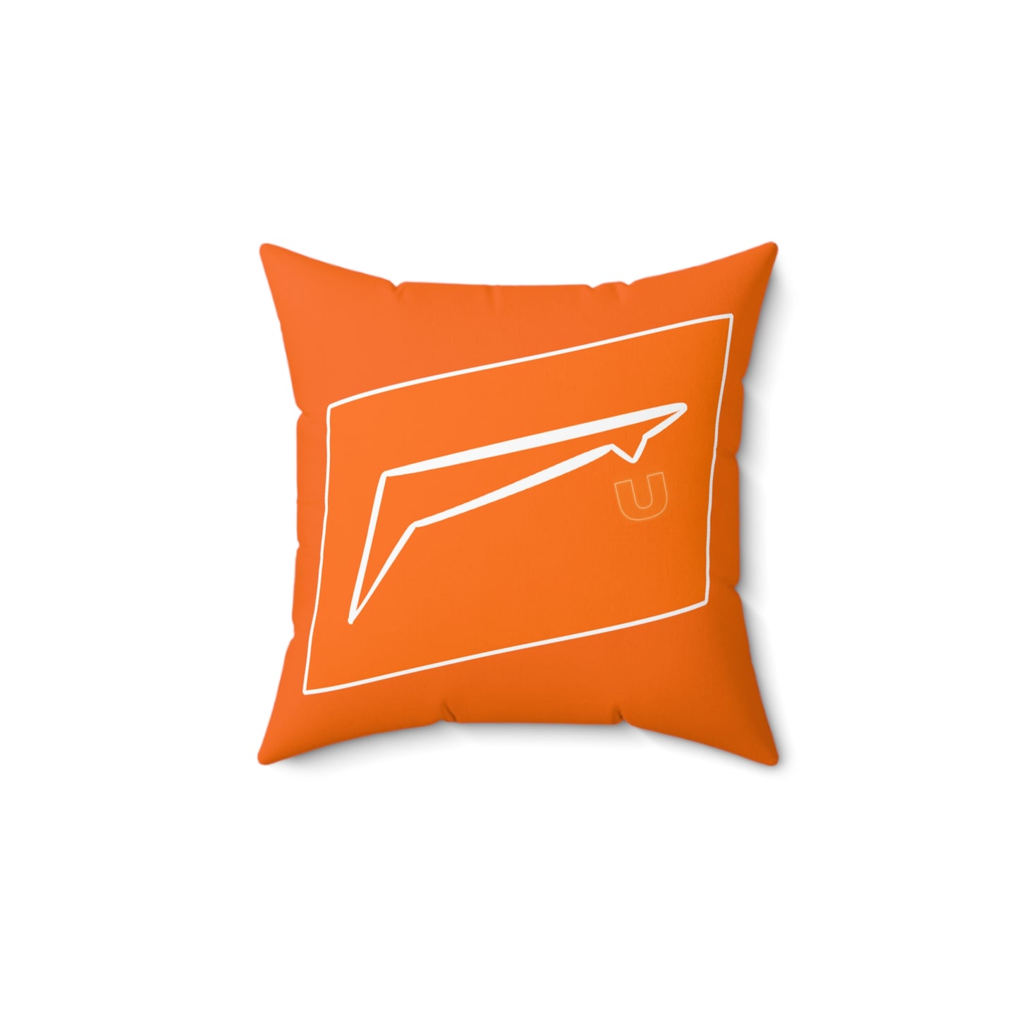 Dudda$ L.I.L "Summer Orange" Spun Polyester Square Pillow