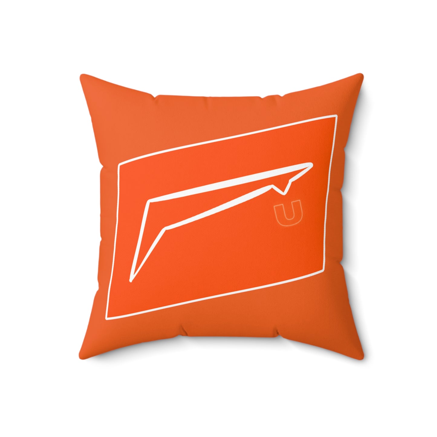 Dudda$ L.I.L "Florida Orange" Spun Polyester Square Pillow