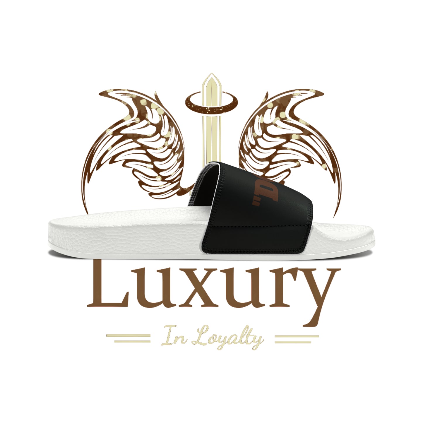 Dudda$ "Brownie" Black Slides (Mens)