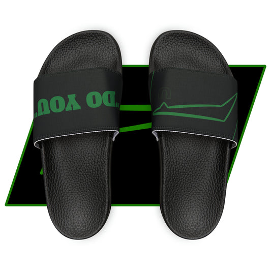 Dudda$ "Forest" Black Slides (Mens)