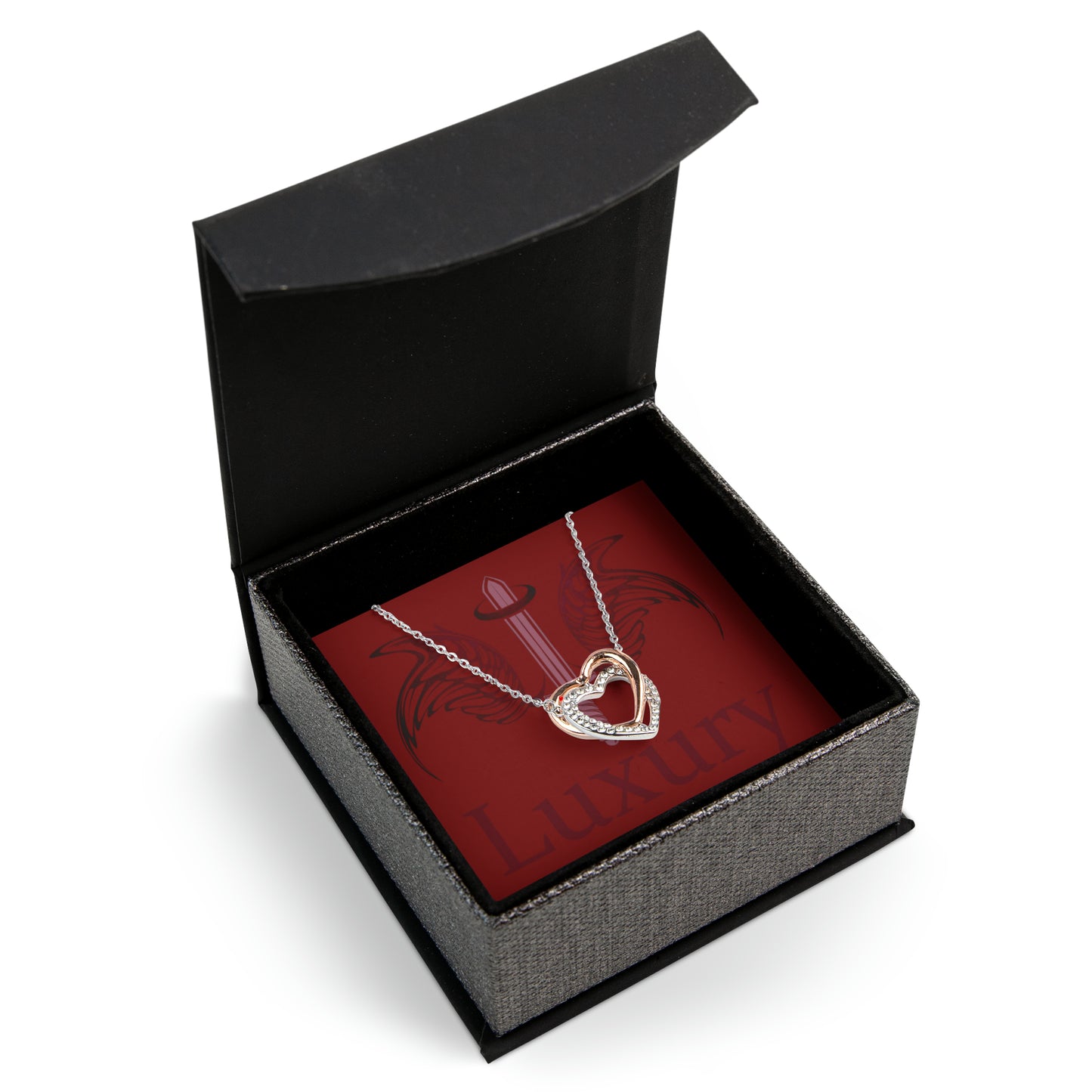 Dudda$ L.I.L Twin Heart Necklace