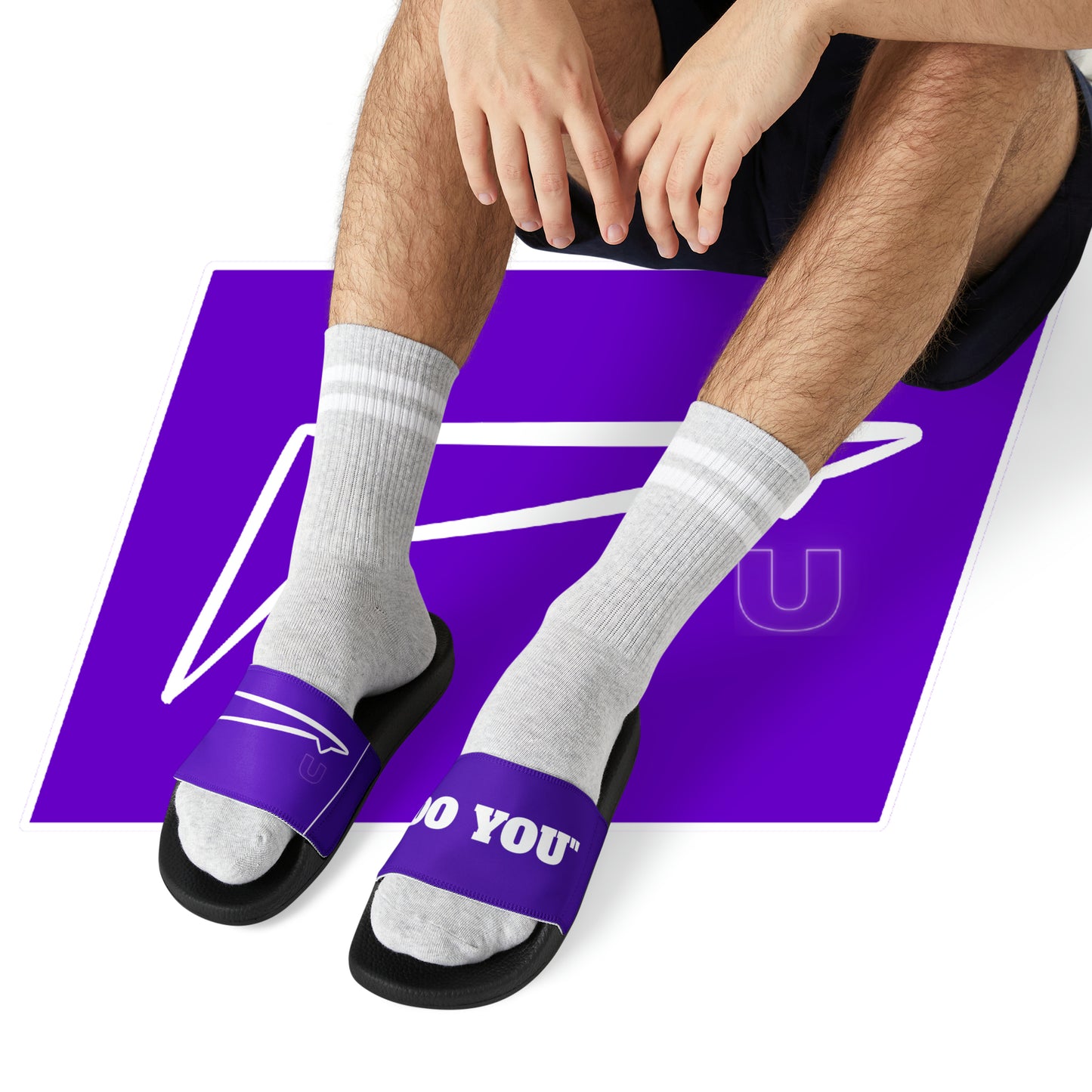 Dudda$ "Purple Pilot" Slides (Mens)