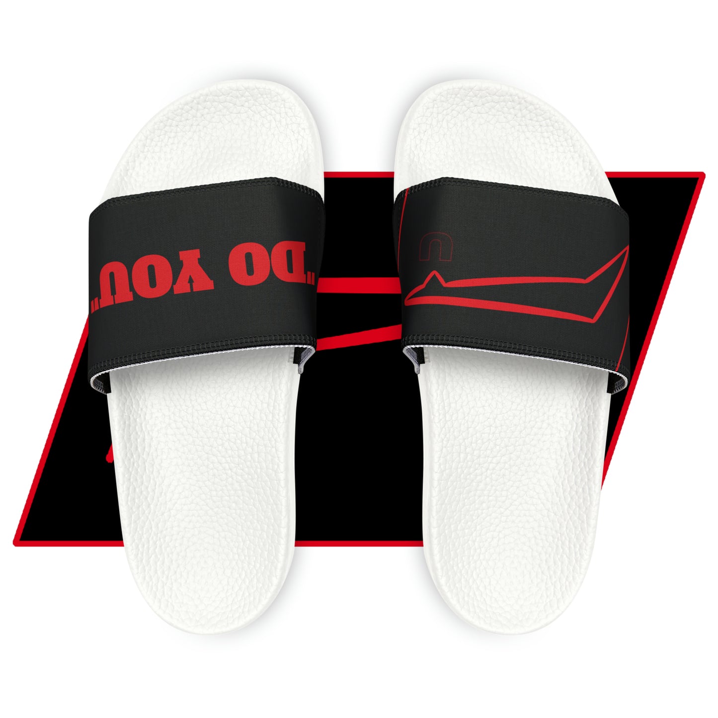 Dudda$ "Cardinal" Black Slides (Mens)