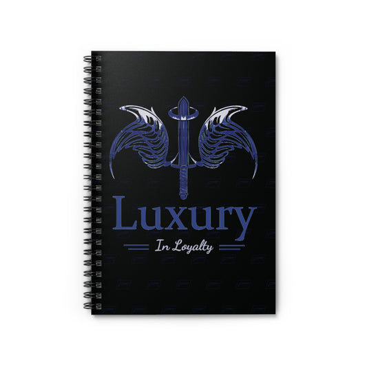 Dudda$ L.I.L "Navy-Black" Spiral Notebook - Ruled Line