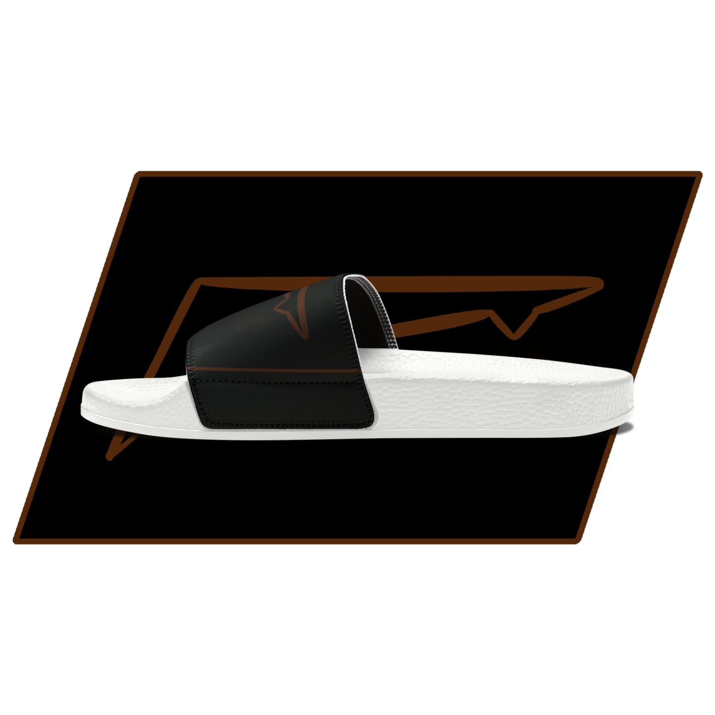 Dudda$ "Brownie" Black Slides (Mens)