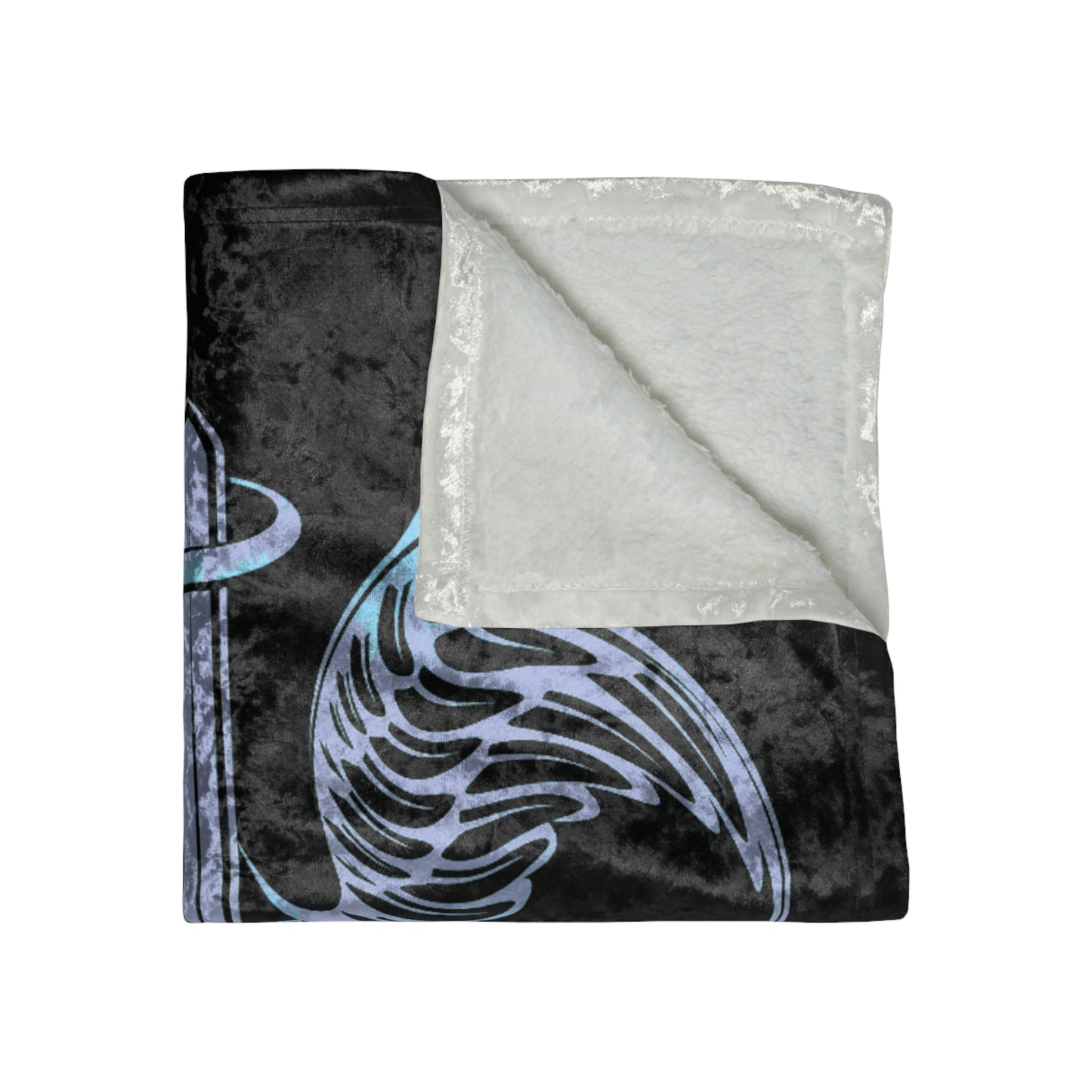 Dudda$ L.I.L "Violet-Black" Crushed Velvet Blanket