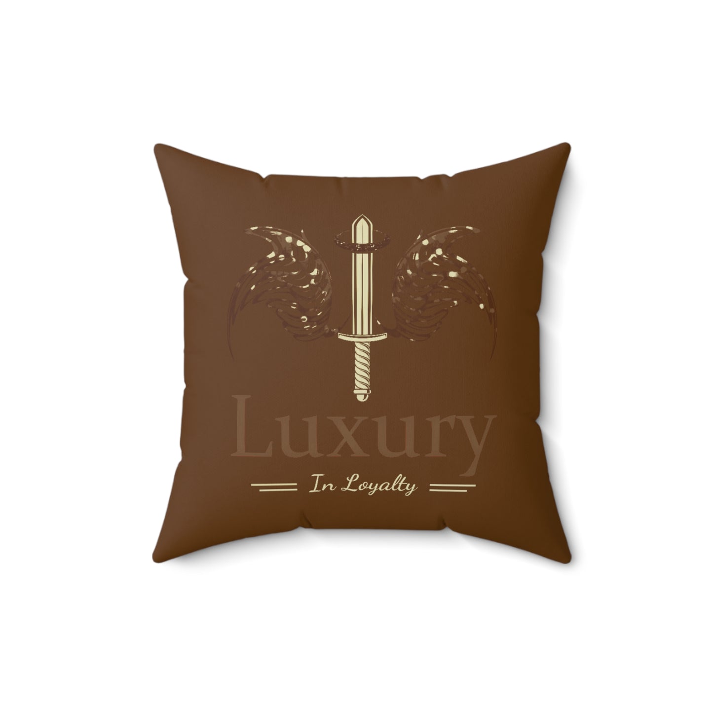Dudda$ L.I.L "Brownie" Spun Polyester Square Pillow