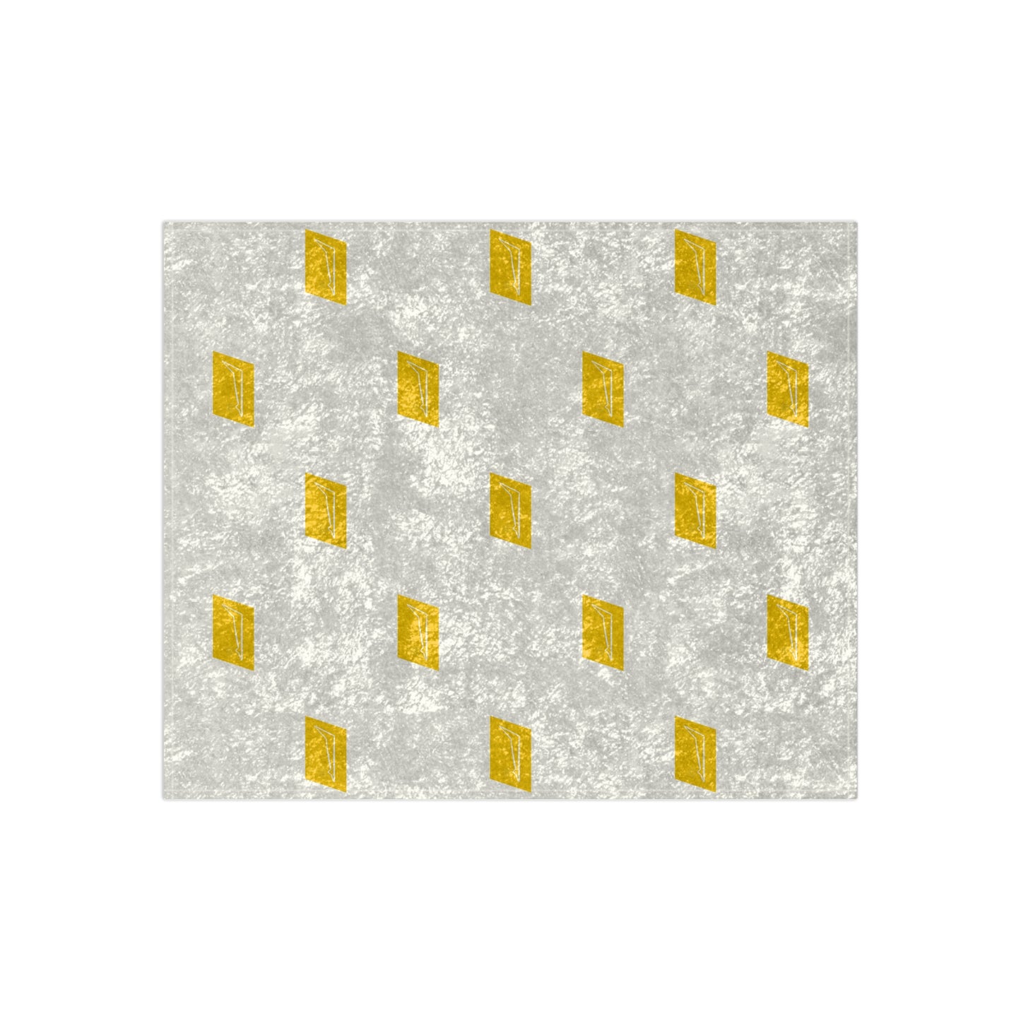 Dudda$ "Lemonade-White" Crushed Velvet Blanket