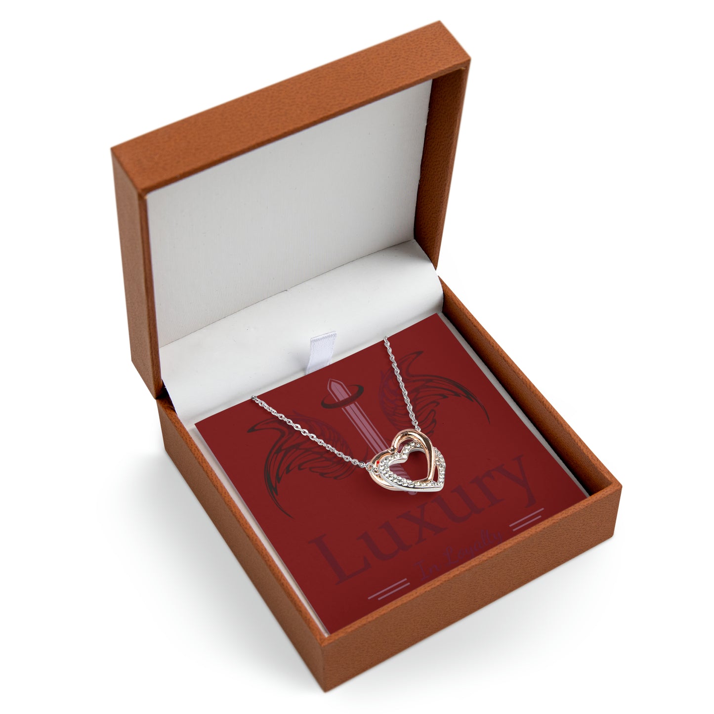 Dudda$ L.I.L Twin Heart Necklace