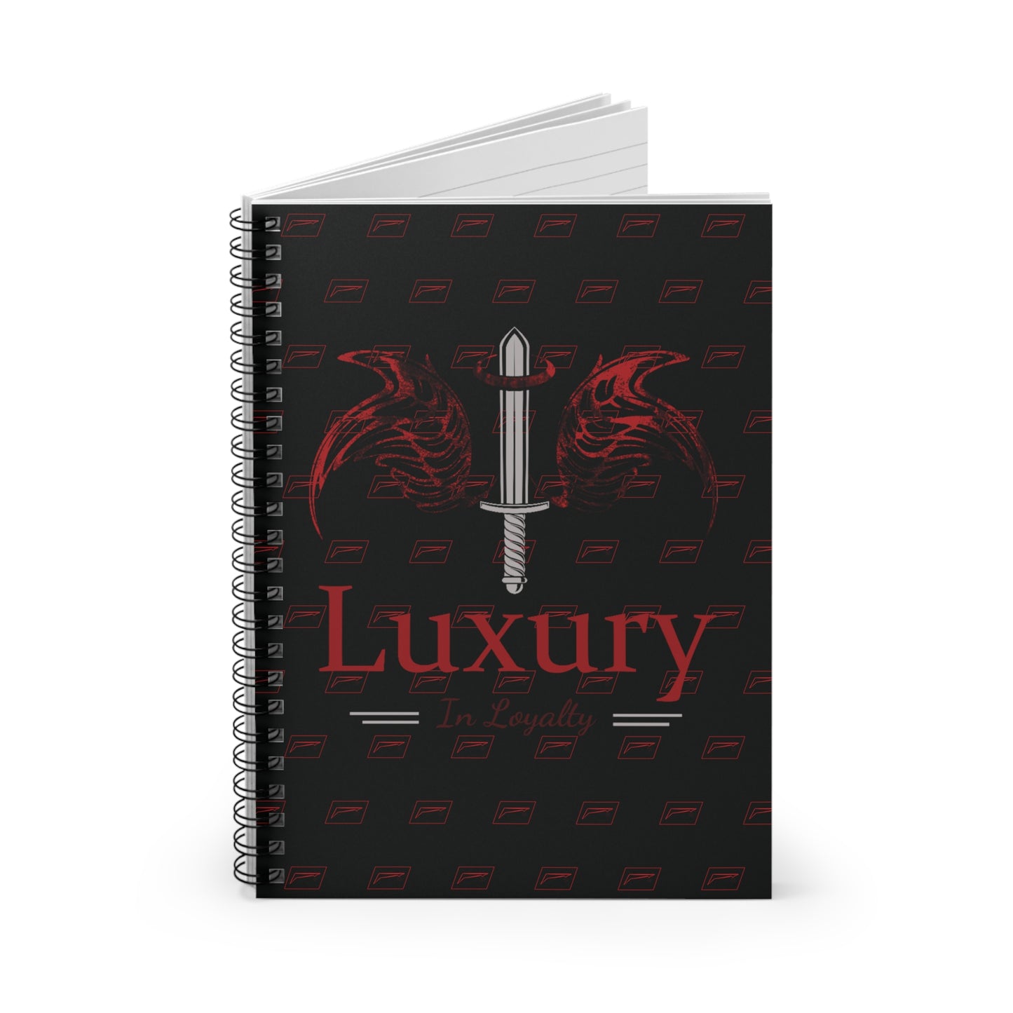 Dudda$ L.I.L "Cardinal-Black" Spiral Notebook - Ruled Line