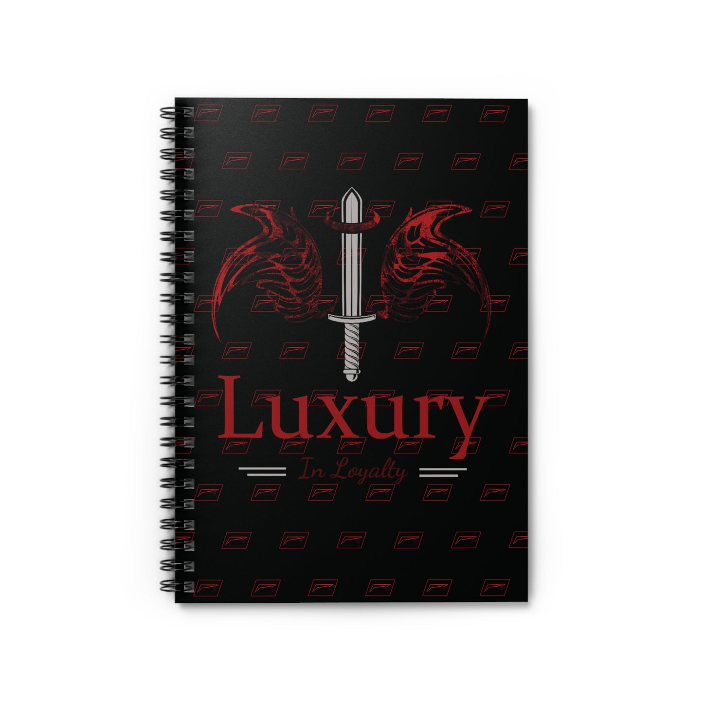 Dudda$ L.I.L "Cardinal-Black" Spiral Notebook - Ruled Line