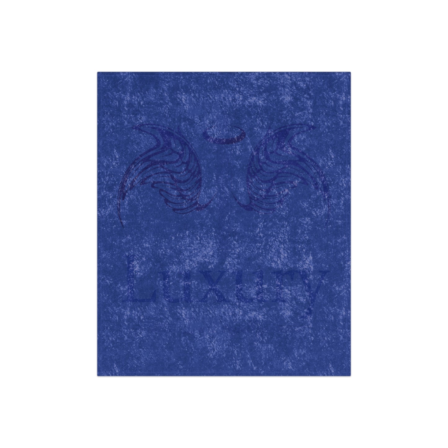 Dudda$ L.I.L "Big Blue" Crushed Velvet Blanket